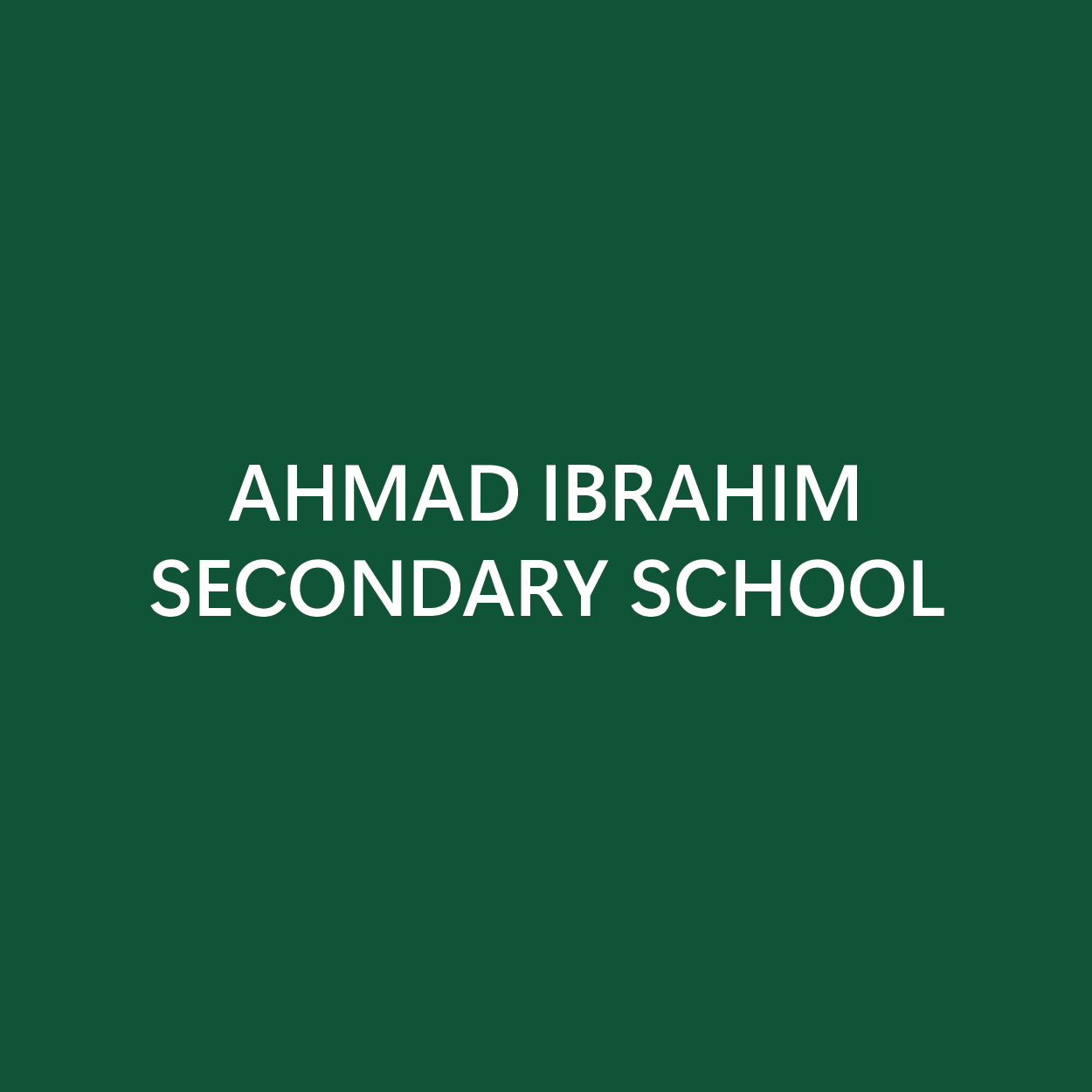 Ahmad Ibrahim Secondary School
